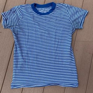 Big Bud Press blue striped T-shirt, used